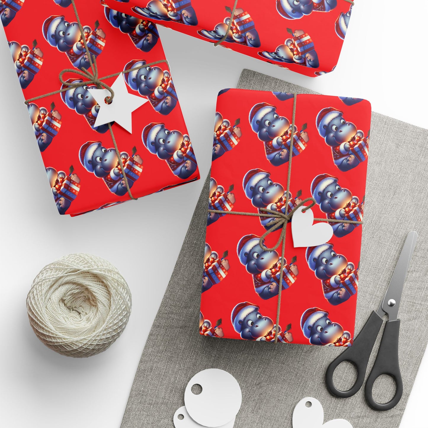 Fun Festive Wrapping Paper, Ideal for Holidays, Gift Wrap, Birthday, Christmas, or Party Celebrations, Cute Cartoon Design